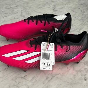 Adidas X Speedportal Pink and Black Cleats